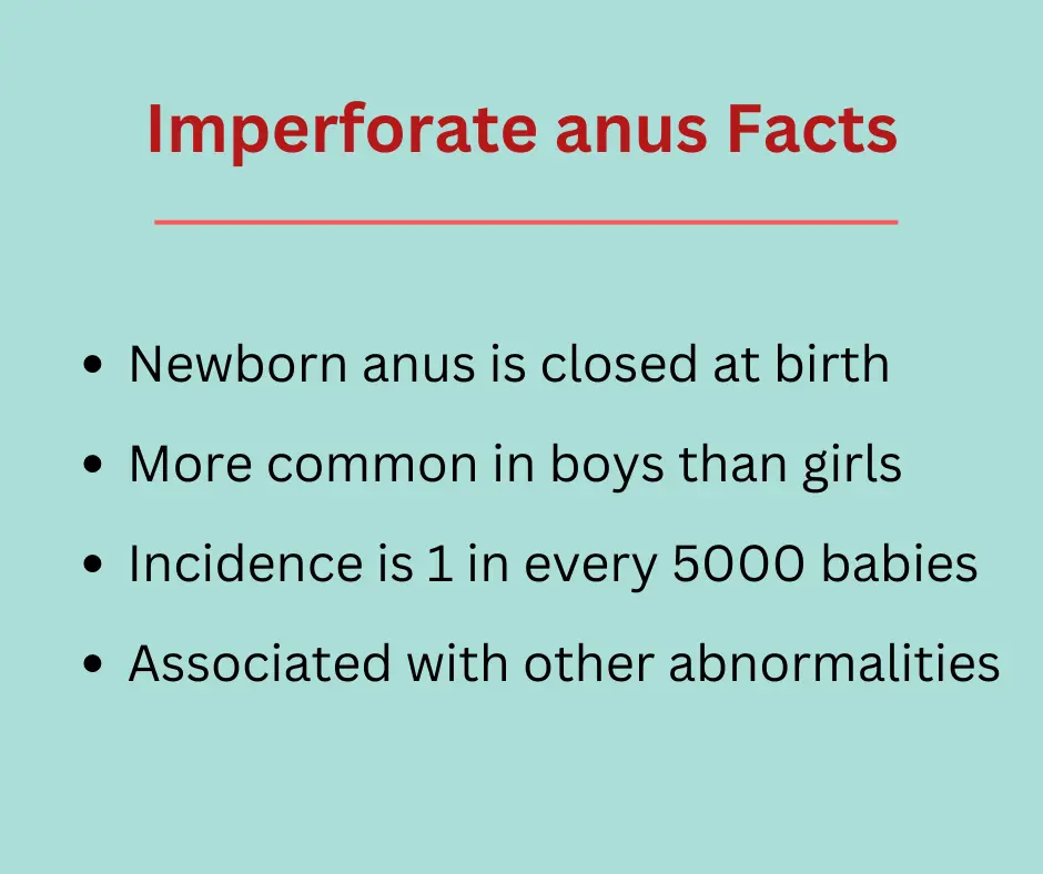 imperforate anus facts