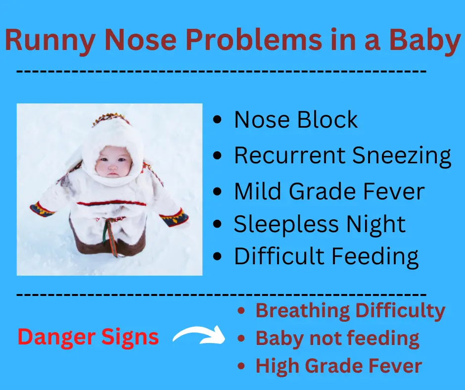 runny nose in baby