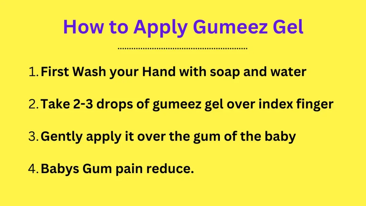how to apply gumeez gel